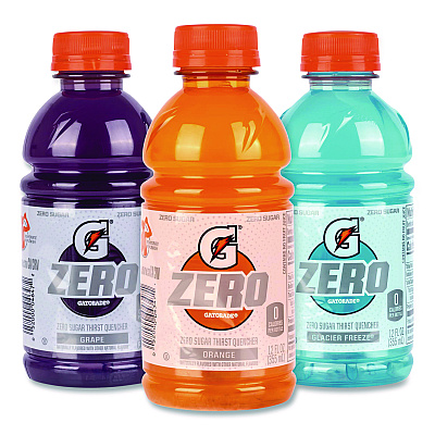 Gatorade Zero Variety Pack, Assorted Flavors, 12 oz Bottle, 28/Carton (22002527)