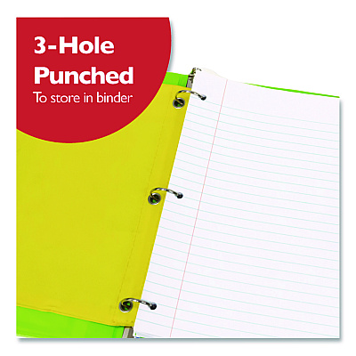 BAZIC Filler Paper, Side: 3-Hole Punched, Wide/Legal Rule, 150/Pack (568)