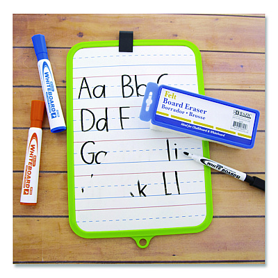 Whiteboard and Chalkboard Eraser, 5" x 2" x 1", White (6005)