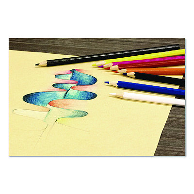 Color-Brite Colored Pencil Set, 3 mm, Assorted Lead and Barrel Colors, 12/Set (765)