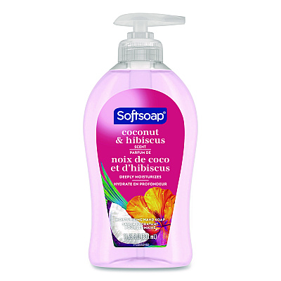 Softsoap Liquid Hand Soap Pumps, Coconut and Hibiscus Scent, 11.25 oz, 6/Carton (US07157ACT)