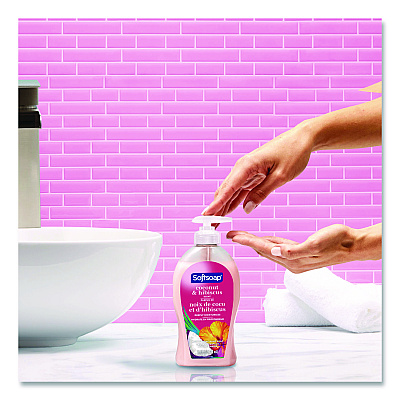 Softsoap Liquid Hand Soap Pumps, Coconut and Hibiscus Scent, 11.25 oz, 6/Carton (US07157ACT)