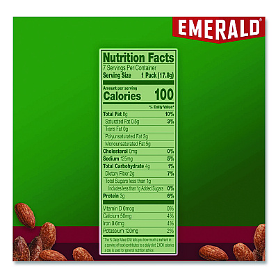 Emerald 100 Calorie Pack Nuts, 0.63 oz Pack, 7/Box (DFW34895)