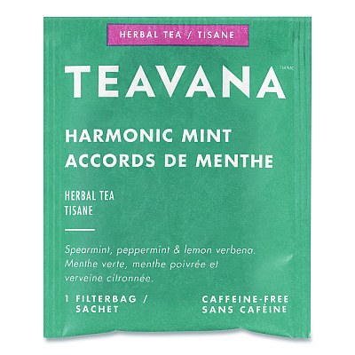 Starbucks Teavana Tea Bags, Harmonic Mint Decaf, 0.05 oz, 24/Box (SBK13091)