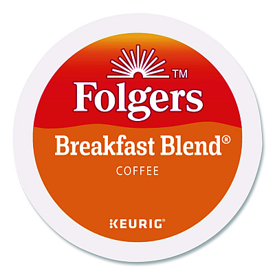 Folgers Breakfast Blend Coffee K-Cup, 24/Box, 4 Boxes/Carton (0448CT)