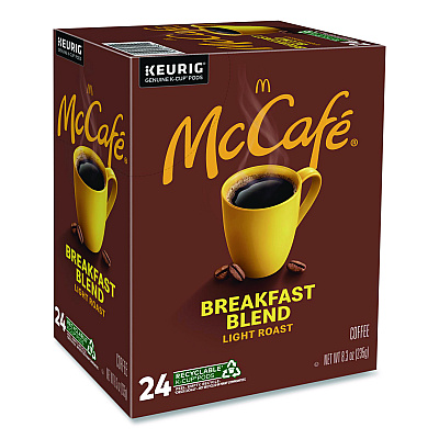 McCafe Breakfast Blend K-Cup, 24/Box, 4 Boxes/Carton (7468CT)