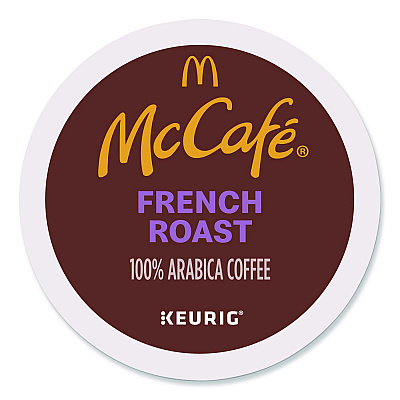 McCafe French Roast K-Cup, 24/Box, 4 Boxes/Carton (7466CT)