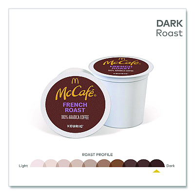 McCafe French Roast K-Cup, 24/Box, 4 Boxes/Carton (7466CT)