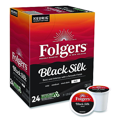 Folgers Gourmet Selections Black Silk Coffee K-Cups, 96/Carton (6662CT)