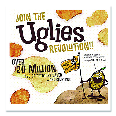 Uglies Kettle Potato Chips, Assorted, 0.88 oz/1 oz Bags, 30/Carton (DFN34091)