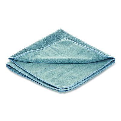 Unger SmartColor MicroWipes 4000, Heavy-Duty, Microfiber, 16 x 15, Blue, 10/Pack (MF40B)