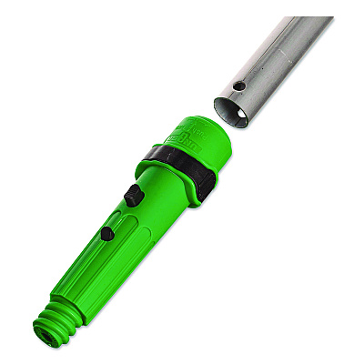 Unger Henry's Handi Handle, with ErgoTec Locking Cone, 2 ft, Green/Silver (HH240EA)