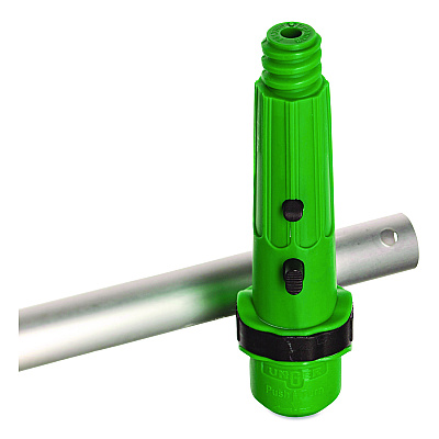 Unger Henry's Handi Handle, with ErgoTec Locking Cone, 2 ft, Green/Silver (HH240EA)