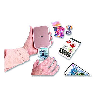 Canon IVY 2 Wireless Photo Printer, Pink (5452C017)