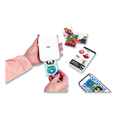 Canon IVY 2 Wireless Photo Printer, White (5452C018)