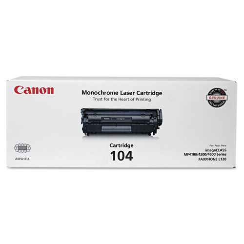 Canon 0263B001 (104) Toner, 2,000 Page-Yield, Black