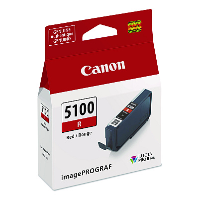 Canon 6958C002 (PFI-5100) Lucia PRO II Ink, Red