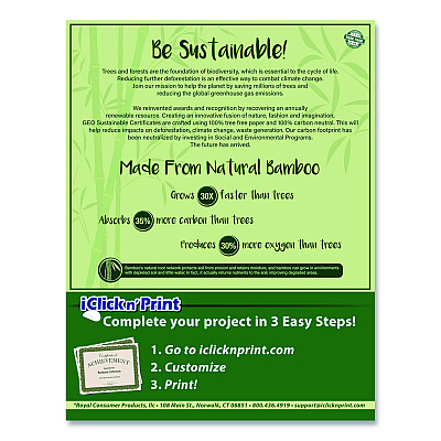 Geographics Tree Free Award Certificates, 8.5 x 11, Green/Brown/Blue, with Outside Scene Border, 15/Pack (49950)