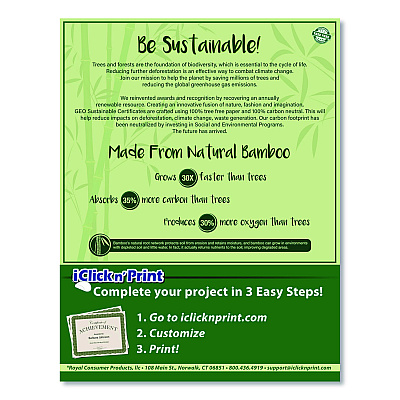 Geographics Tree Free Award Certificates, 8.5 x 11, White with Elegant Blue/Gold Border, 15/Pack (49949)