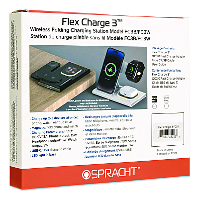 Spracht Flex Charge 3, USB-C, White (FC3W)