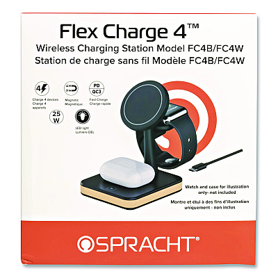 Spracht Flex Charge 4, USB-C, White (FC4W)