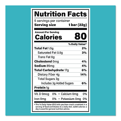 Skinny Crispy Crispy Treat, Vanilla, 0.78 oz Bars, 5 Bars/Pack, 3 Packs/Carton (60004176)