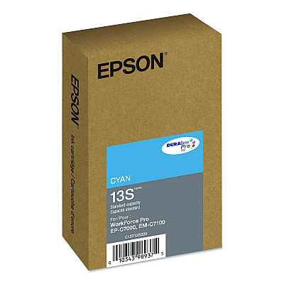 Epson T13S220 (T13S) DURABrite Pro Ink, 1,700 Page-Yield, Cyan