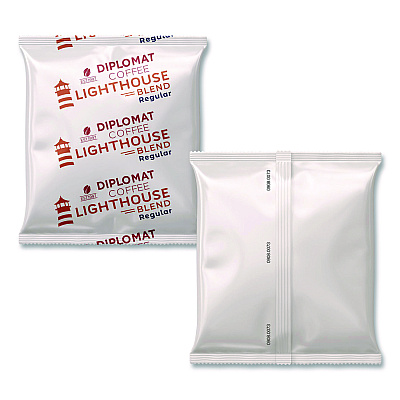 Diplomat Coffee Light House Frac Pack, 2.5 oz, 100/Carton (CLCLH25100R)