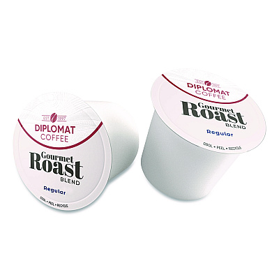 Diplomat Coffee Gourmet DC-Cup, 10 g, 96/Carton (CDCCUPGR9610)