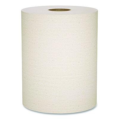 Scott Essential 100% Recycled Fiber Hard Roll Towel, 1-Ply, 8" x 800 ft, 1.5" Core, Brown, 6 Rolls/Carton (56758)
