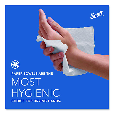Scott Essential 100% Recycled Fiber Hard Roll Towel, 1-Ply, 8" x 800 ft, 1.5" Core, Brown, 6 Rolls/Carton (56758)