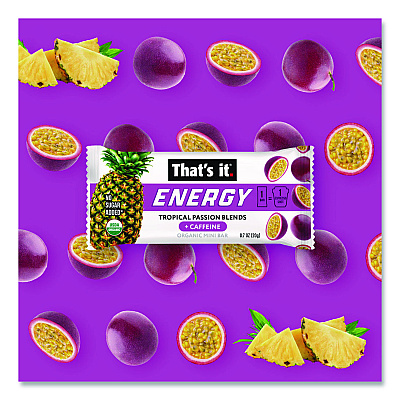 Thats it Organic Energy Bars, Tropical Passion Blend, 0.7 oz Bar, 36/Box (22002519)