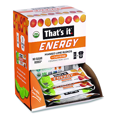 Thats it Organic Energy Bars, Mango Lime, 0.7 oz Bar, 36/Box (22002520)