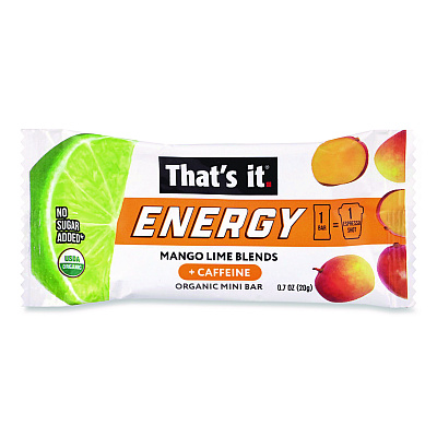 Thats it Organic Energy Bars, Mango Lime, 0.7 oz Bar, 36/Box (22002520)