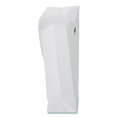 Ross & Wallace Paper Products Grocery Paper Bags, 1# Size, 30# Basis Weight, 3.5" x 2.25" x 6.63", White, 500/Bundle (GWHT1500)