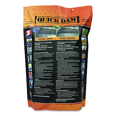 Quick Dam Flood Barriers, 6" x 5 ft x 3.5, 1 Barrier (QD651)
