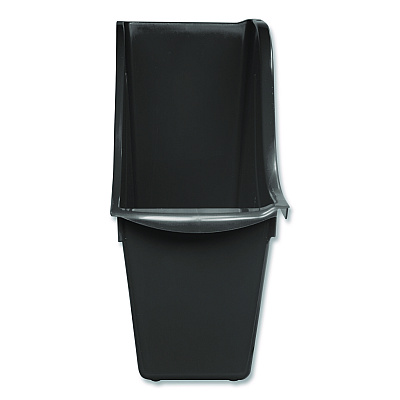Storex Small Book Bin, 1.5 gal, 4.5" x 11.75" x 8.5", Black, 6/Pack (70123E06C)