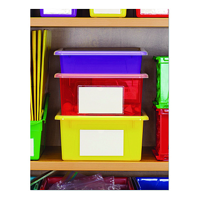 Storex Storage Tray, Deep, 2 gal, 10.65" x 10.65" x 5.2", Clear, 5/Pack (62532U05C)