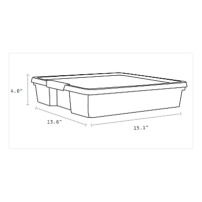 Storex Project Box, 12" x 12", Clear, 5/Pack (63209U05C)