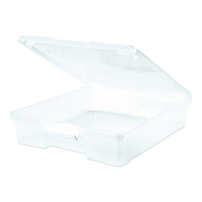 Storex Project Box, 12" x 12", Clear, 5/Pack (63209U05C)