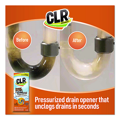 CLR Power Plumber Drain Opener, 4.5 oz Aerosol Spray, 6/Carton (PP6)