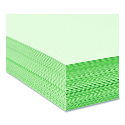 Lettermark Colors 30% Recycled Colored Paper, 20 lb Bond Weight, 8.5 x 14, Green, 500/Ream (94306RM)
