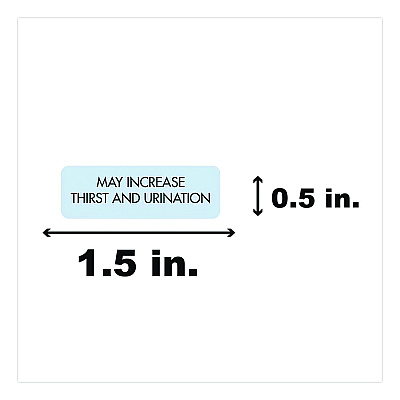 Medical Arts Press Veterinary Medication Instruction Labels, May Increase Thirst and Urination, 1.5 x 0.5, Blue, 500 Labels (35332)