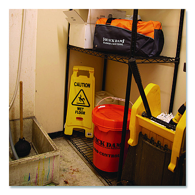 Quick Dam Flood Barrier Duffel Bag Kit, (1) Duffel, (14) 5 ft Flood Barriers (QDDUFF514)