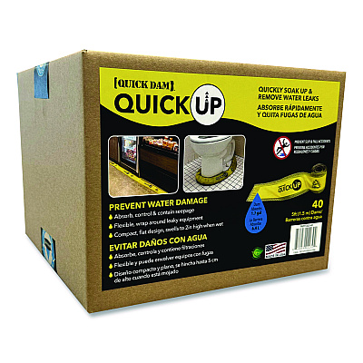 Quick Dam Quick Ups, 4" x 5 ft x 2", 40/Box (QU540)