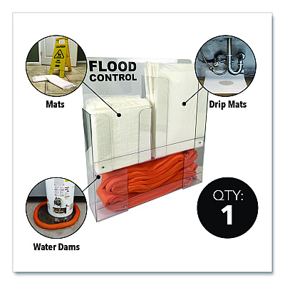 Quick Dam Wall Rack, (8) Drip Mats, (8) Mats, (2) 4 ft Water Dams, (1) 10 ft Water Dam (WURACK)