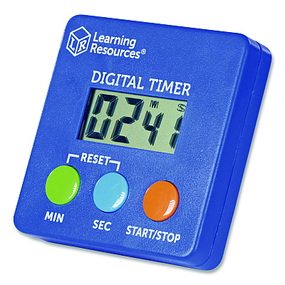 Learning Resources Classroom Timer, LCD, 5.3 x 3.6 x 0.9, Blue (LER4339)