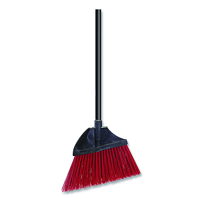 Nexstep Commercial Products MaxiPlus Angle Broom, 56" Overall Length, Red/Black (91284)