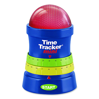 Learning Resources Time Tracker Mini, LCD, 4.1 x 6.1 x 4.1, Assorted Colors, 4 Timers (LER6909)