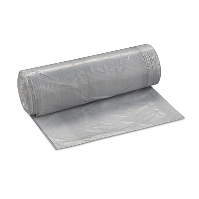 Inteplast Group Low-Density Commercial Can Liners, 30 gal, 0.58 mil, 30" x 36", Clear, Interleaved Roll, 25 Bags/Roll, 10 Rolls/Carton (IBSSL3036HVN)
